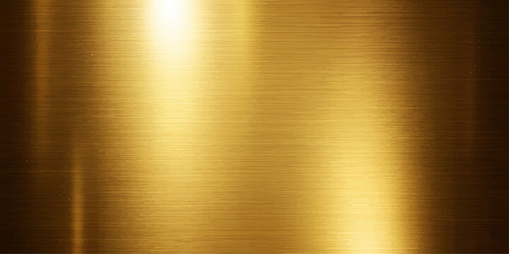 Brushed gold metal texture background with polished metallic surface, industrial alloy steel pattern wallpaper, shiny abstract metallic backdrop, smooth brushed aluminum and stainless steel plate