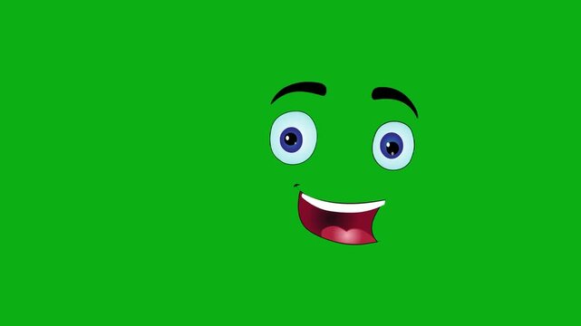 face goofy laughing smile excited wink chuckle premium stock asset element for professional video creators. this specialized graphic layer is optimized perfectly for overlay
