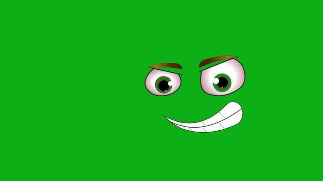 face determined tough smirk toothy confidence bold premium stock asset element for professional video creators. this specialized graphic layer is optimized perfectly for overlay