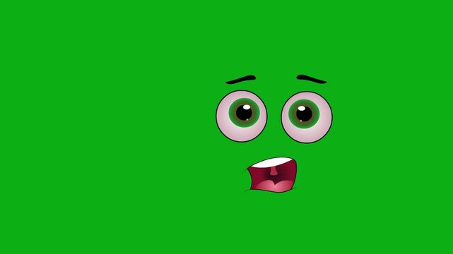face scared panicked gasping terrified fear dread premium stock asset element for professional video creators. this specialized graphic layer is optimized perfectly for overlay