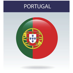Obraz premium PORTUGAL Flag Set, Vector National Flag Design for International Sports Events, Competitions and Celebrations