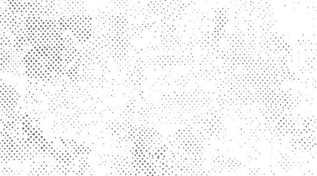 Grey dots of varying sizes scattered across a white background creating a textured pattern 5