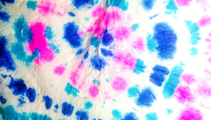 Tie Dye Shirt. Rainbow Abstract Dirty Art © Olga
