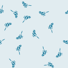 Fototapeta premium darnauds barbet bird exotic vector glyph seamless pattern darnauds barbet bird exotic sign illustration