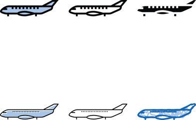 Obraz premium regional jet airplane aircraft color icon vector. regional jet airplane aircraft edition sign. isolated symbol