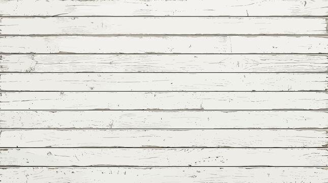 Horizontal white wood plank texture background.