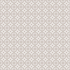 Fototapeta premium Seamless Pattern of Interconnected Circles on Beige Background