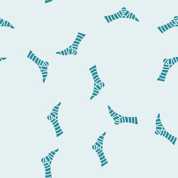 bandaged foot fracture injury vector glyph seamless pattern bandaged foot fracture injury sign illustration