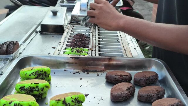 Freshly made Indonesian pukis cake with a soft, fluffy texture and golden surface, showcasing the authentic taste and charm of one of Indonesia's favorite traditional snacks