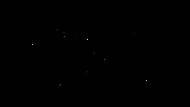 Grunge Noise Film Grain Overlay flickering over black background for retro analog cinematic vintage footage textures 4k video