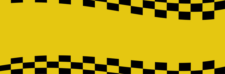 Yellow and black checkered taxi cab pattern background. © Jazzy Photo