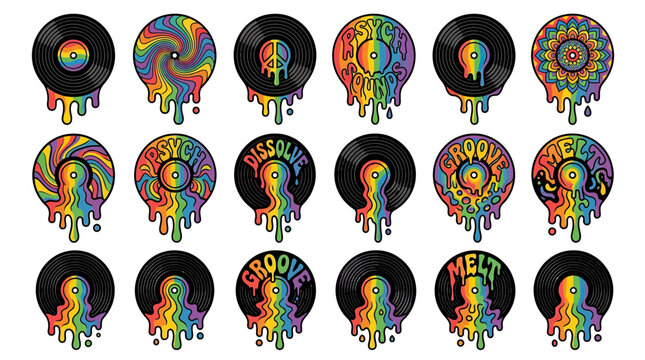 Psychedelic Drip Vinyl Records
