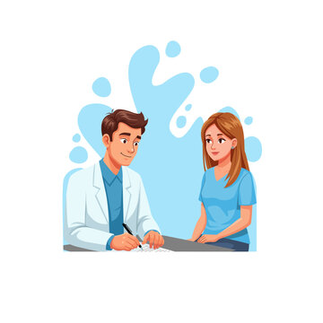 Doctor Consulting Female Patient