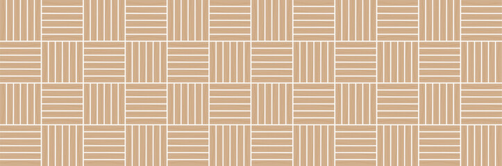 Light brown wood board parquet pattern. Seamless wooden flooring texture background.