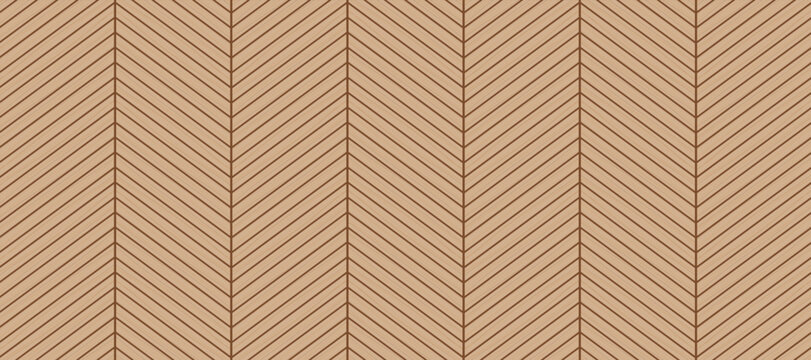 Light brown wood board seamless pattern with textured chevron design for flooring background.