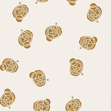 tonsillectomy surgery vector glyph seamless pattern tonsillectomy surgery sign illustration