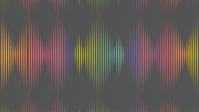 Colorful Sound Wave Pattern on Dark Background.