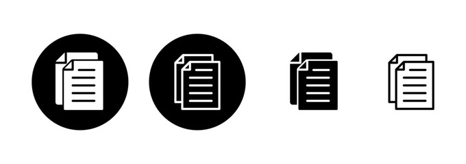 Document icon logo design. Paper sign and symbol. File Icon © LUNARA
