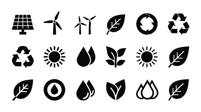 Environment icon vector design for ecological and sustainability
