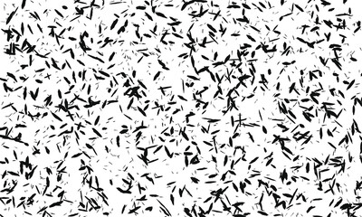 Fototapeta premium Abstract Black Organic Shapes Scattered on White Background Subtle Texture Pattern