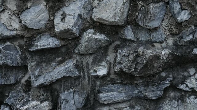 Crushed Rock Rubble Pile Abstract Texture Background Industrial Urban Construction Grunge Material