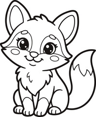 Obraz premium Halloween cute cat coloring page for kids free printable feline art