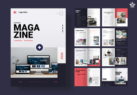 Portfolio Magazine Template