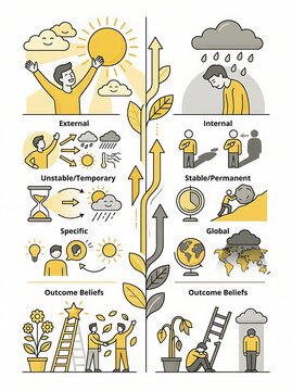 Comparison of optimistic and pessimistic psychological mindsets