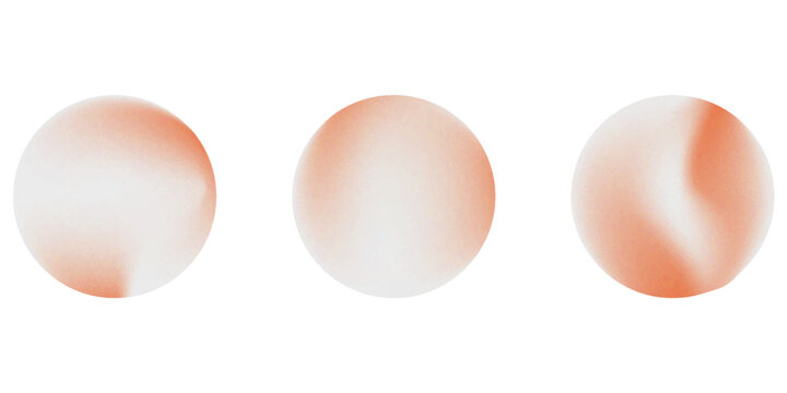 Abstract Orange Gradient Circle Pattern Background. Modern abstract background with overlapping orange gradient circles and smooth curved shapes