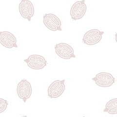 Obraz premium half lemon vector glyph seamless pattern half lemon sign illustration