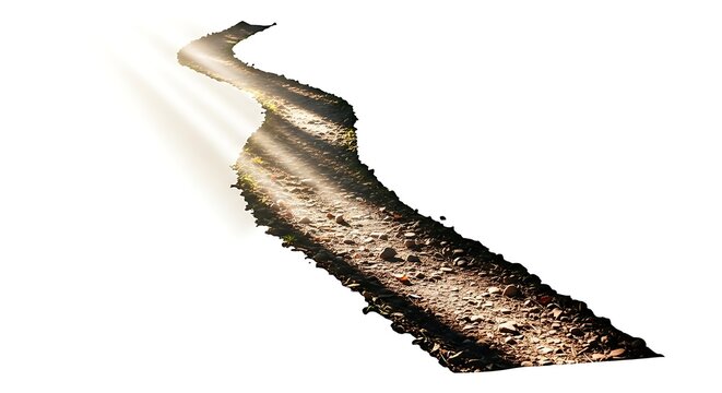 Damaged Road Surface with Cracks and Debris.