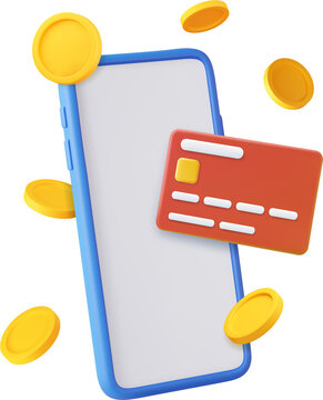 3D mobile phone with credit card