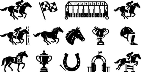 Iconic Horse Racing Elements © Shaima