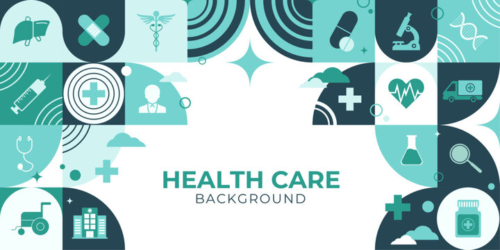 Medical Symmetrical blocks background