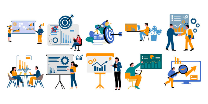 Marketing and Business Strategy Illustration