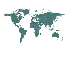 Fototapeta premium world map square 02 illustration image graphic for design projects presentations digital media marketing visuals professional commercial content versa