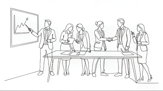 Title:
Business Person Line Icon Set with Professional Office Worker and Corporate Symbols Vector Illustration