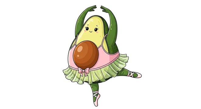 Cute cartoon parrot holding a fruit.