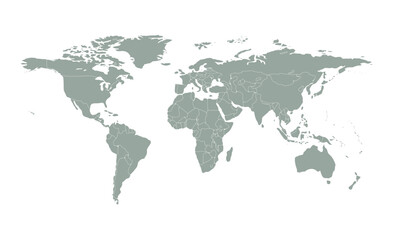Fototapeta premium world map horizontal grayscale saturated 07 illustration image graphic for design projects presentations digital media marketing visuals professional 