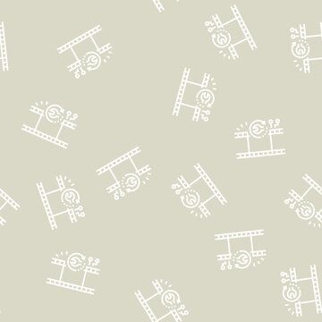 data tape services vector line seamless pattern data tape services sign illustration