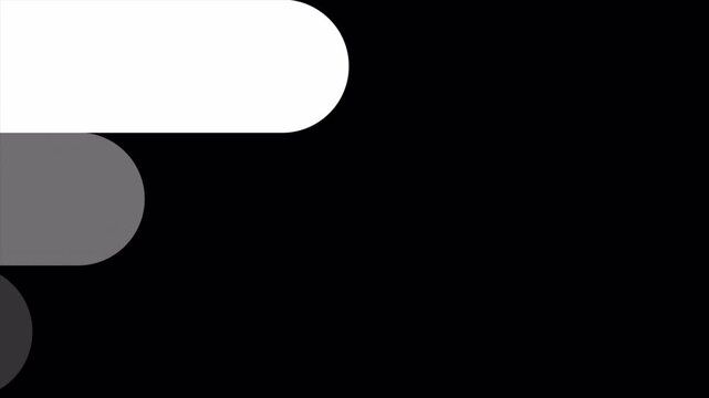 Flat rounded transition animation, minimal shape wipe effect, smooth geometric scene reveal, modern abstract slide transition, clean user interface design, seamless motion graphic