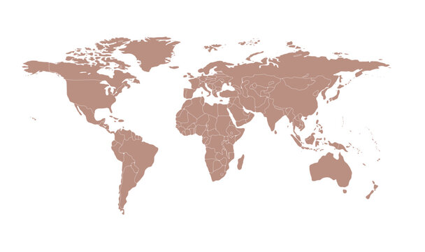 Modern colour worldmap for horizontal 10 illustration image graphic for design projects presentations digital media marketing visuals professional com