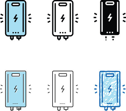 portable charger color icon vector. portable charger clean sign. isolated symbol