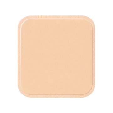 Contraceptive patch isolated on white, png transparent background.