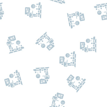 players playing in lotto vector glyph seamless pattern players playing in lotto sign illustration