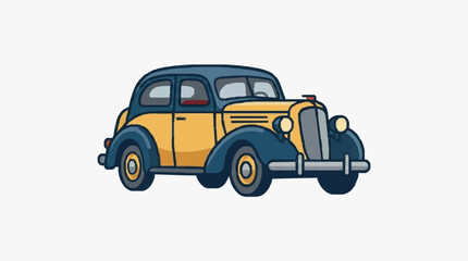 Obraz premium Vintage Retro Classic Car Illustration.