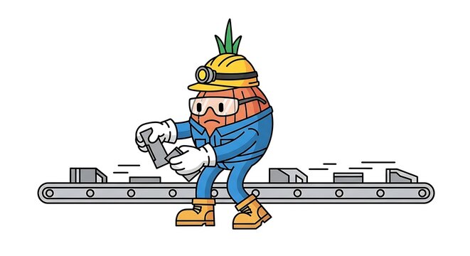 Construction worker directing traffic on busy road.
