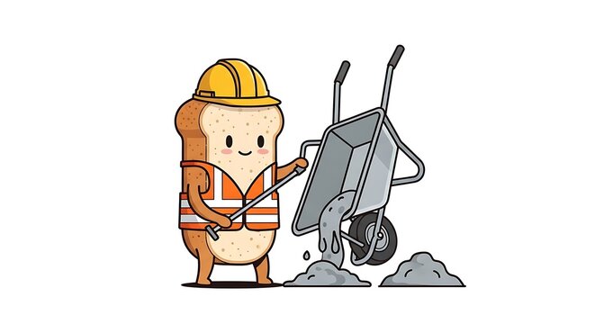 Cartoon miner with pickaxe and lantern.