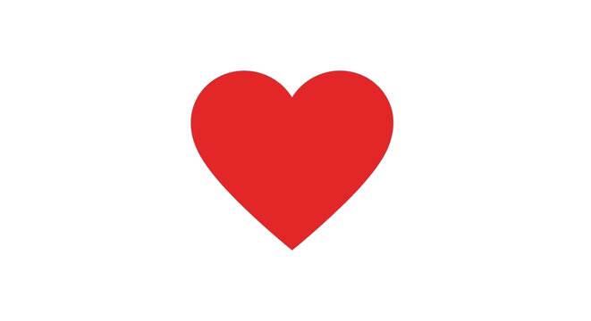 Red Heart Vector Illustration