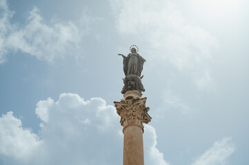 Fototapeta premium Statue of the Immaculate Conception in Rome